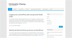 Desktop Screenshot of christophercheong.net