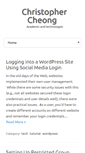 Mobile Screenshot of christophercheong.net